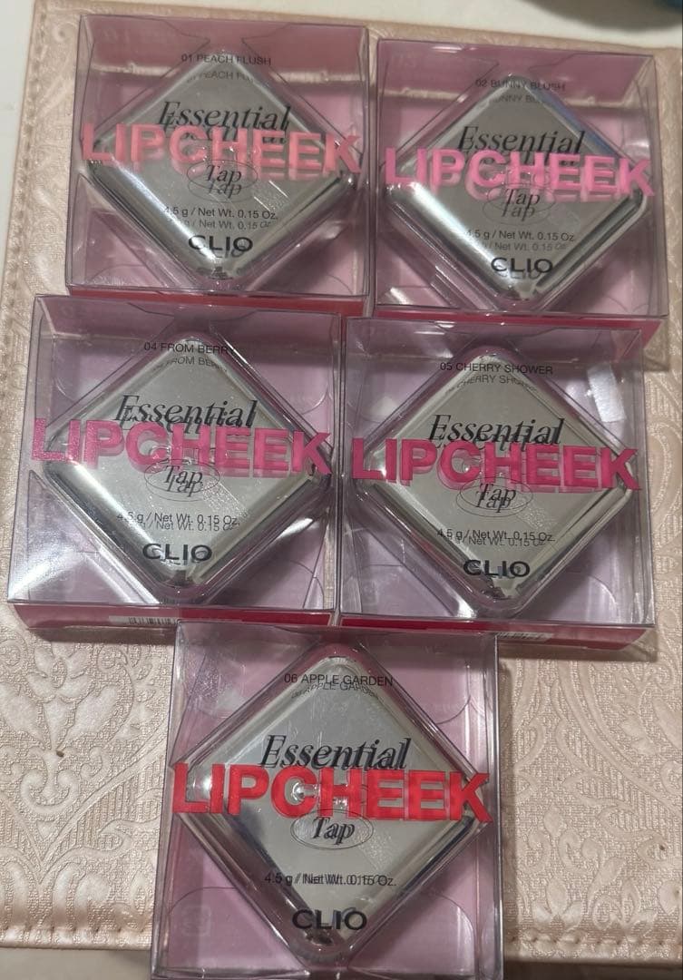 クリオ　エッセンシャル　リップチーク　タップ　5点セット