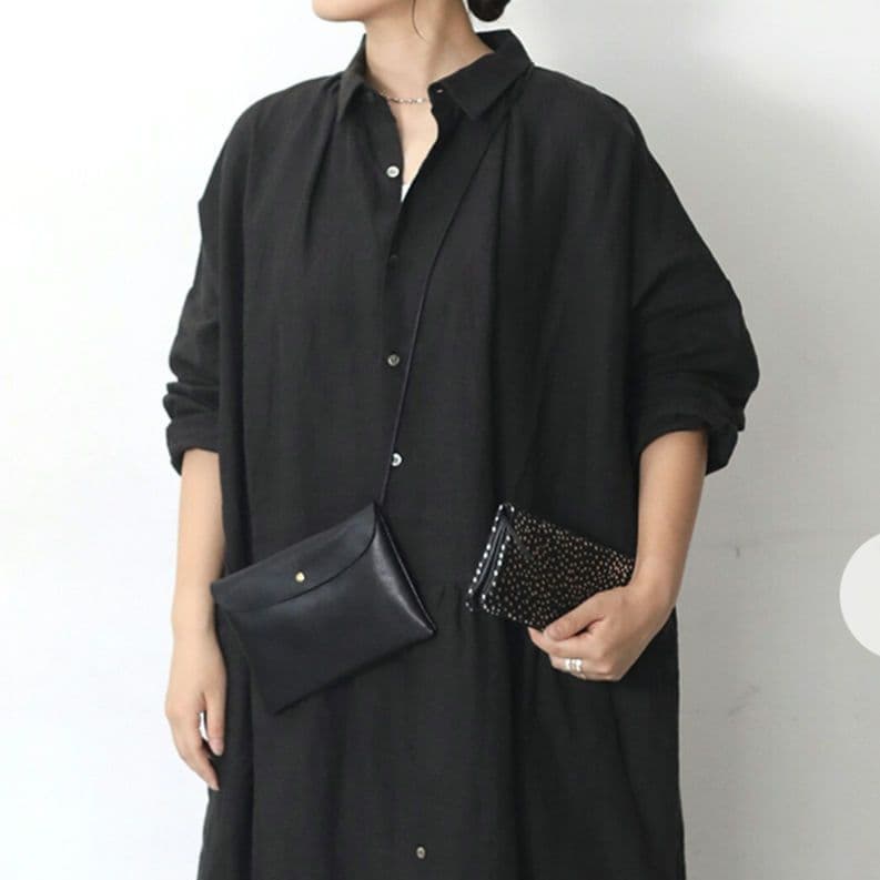 painagama★ume様 イチ アンティークス リネンドレスワンピース