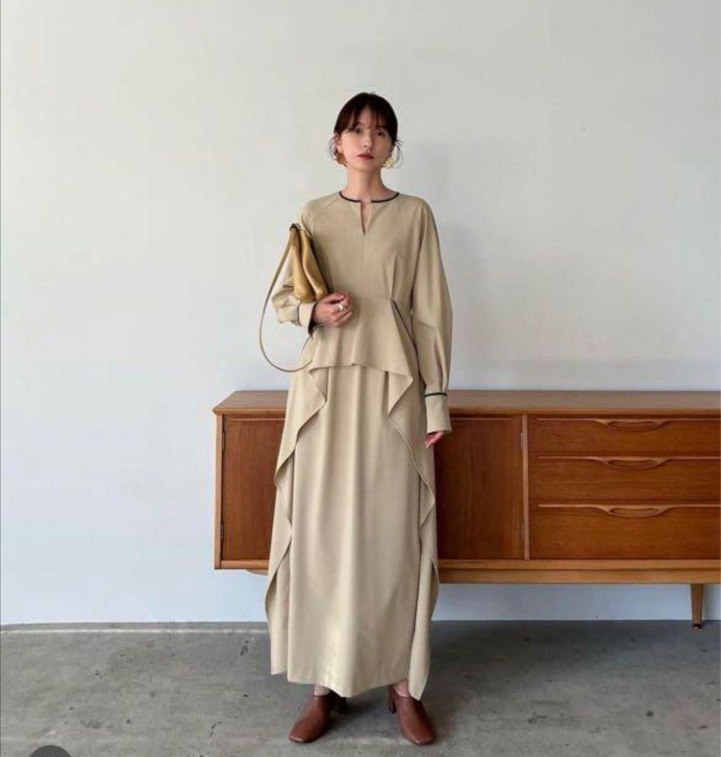 【美品】Clane WAIST FRILL ONE PIECE