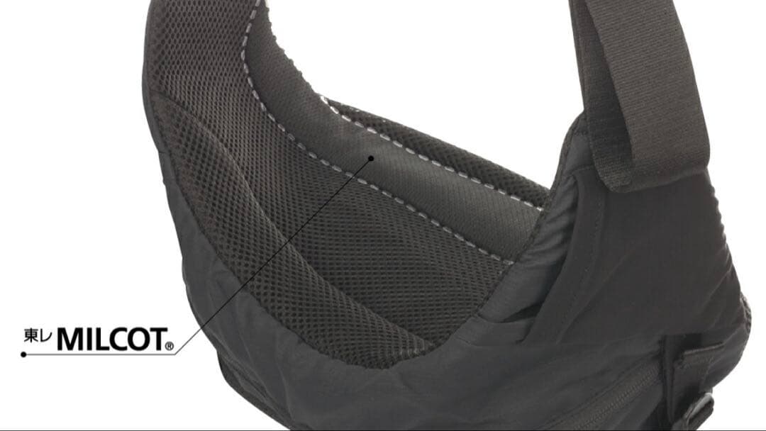 使用1回のみ！ポルバンモア 抱っこ紐 ヒップシート ボディバッグ スリング 黒