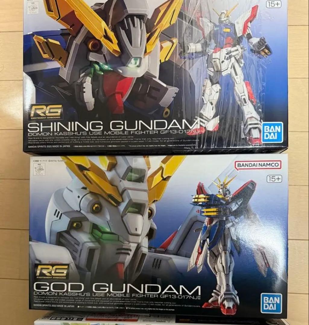 RG シャイニングガンダム & ゴッドガンダム セット　値下げ中