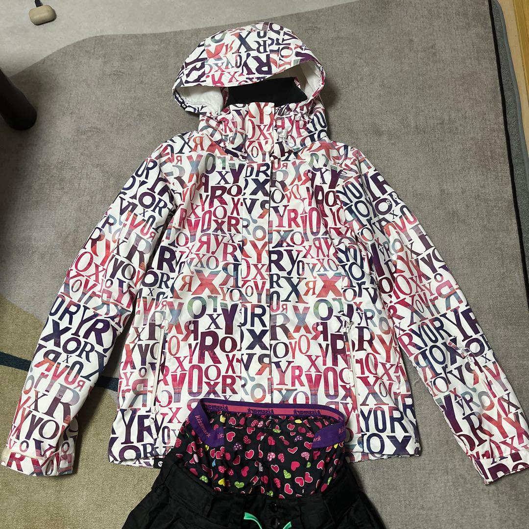 スノボーウェア　レディース　スキーウェア　黒　ブラック　ホワイト　フード付き