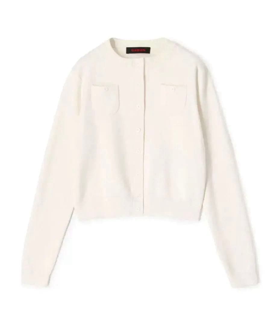 *タグ付き新品*CABaN コットンカシミヤ クルーネックカーディガンxs