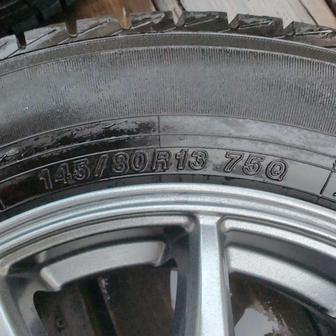 N-BOX、タント等軽自動車スタットレス冬用タイヤ145/80R13 75Q