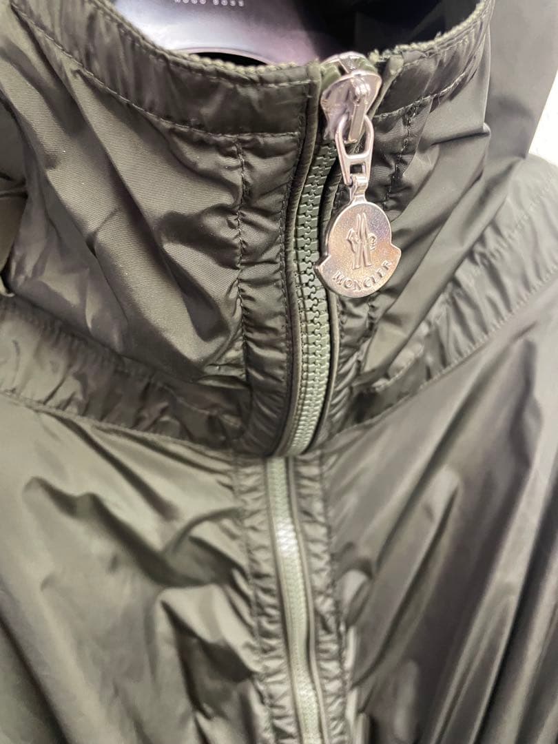 モンクレール　トレンチコート　レインコート　フリル　カーキ　モッズコート　0