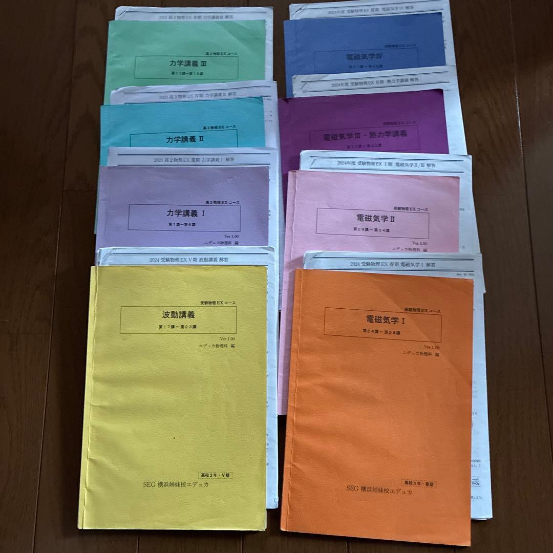 SEG姉妹校横浜エデュカ物理EXコース　全単元教科書