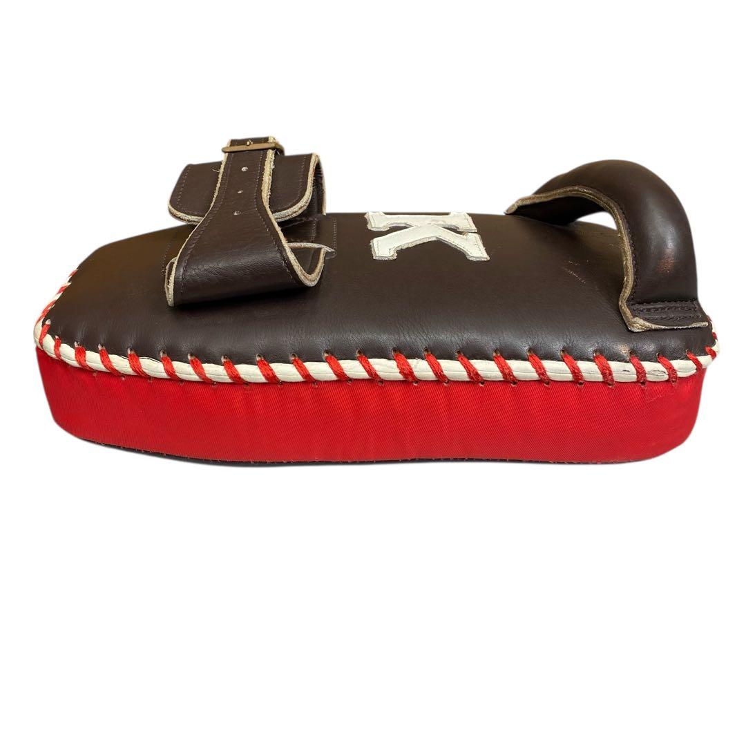 【希少】K キックミット レザー ブラウン プロ仕様