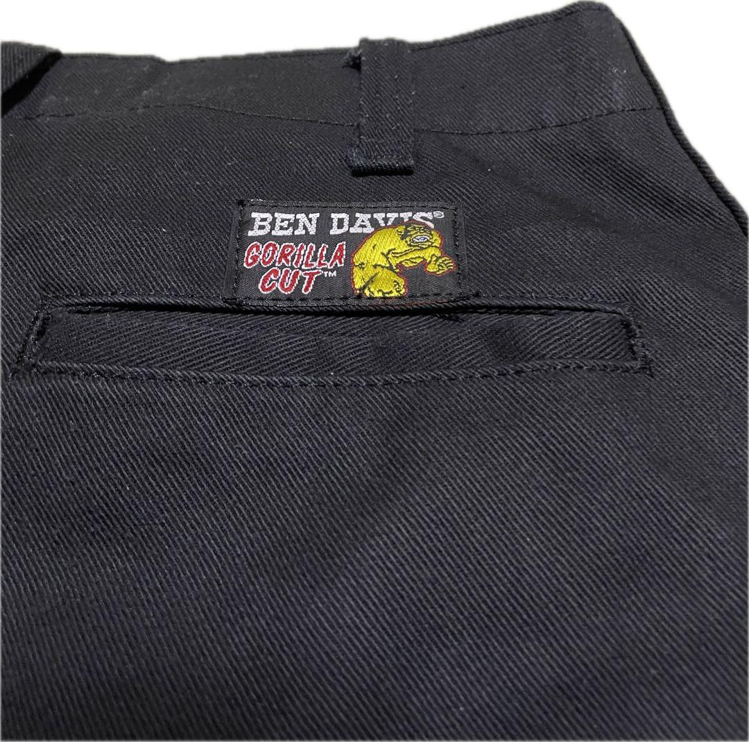 BEN DAVIS GORILLA CUT ブラック ワークパンツ