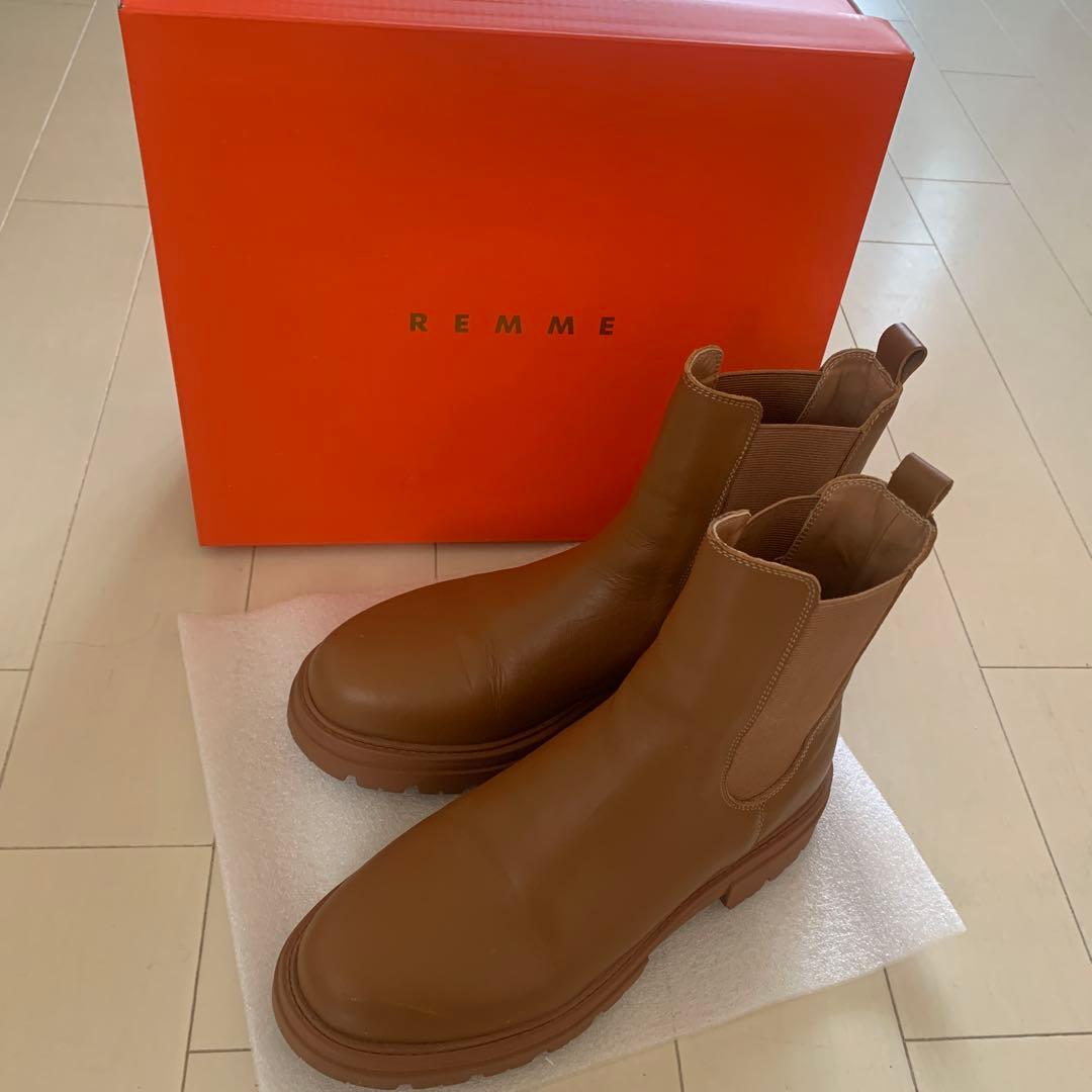 ❤︎non❤︎様REMME レメ　サイドゴアブーツ　38