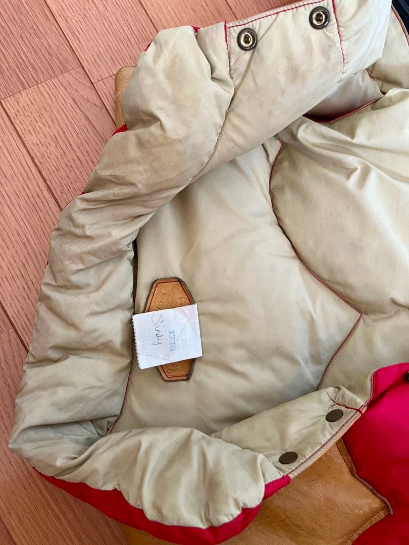 ✅ 70s オリジナル ロッキーマウンテン ダウンベスト当時モノ 穴無赤 40