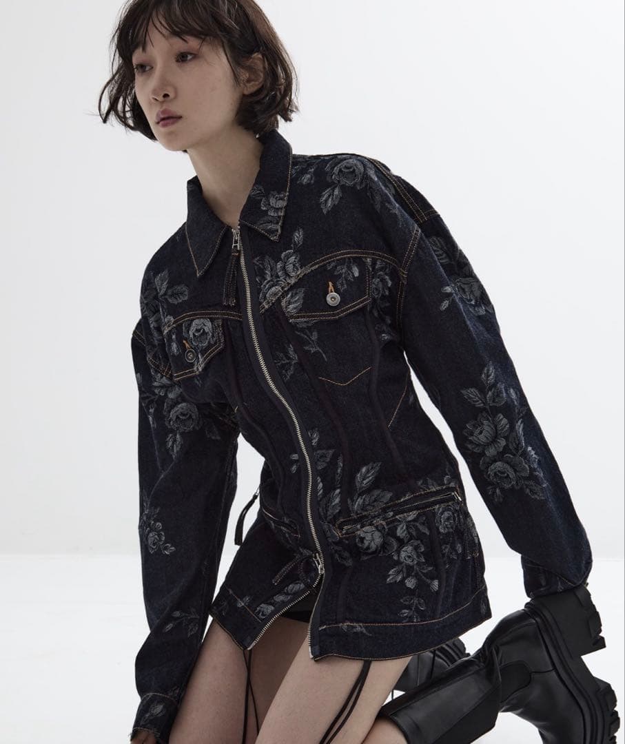 fetico ローズデニムジャケット
