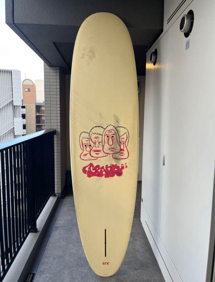 crime サーフボード stubby 7'6 センターフィン付き