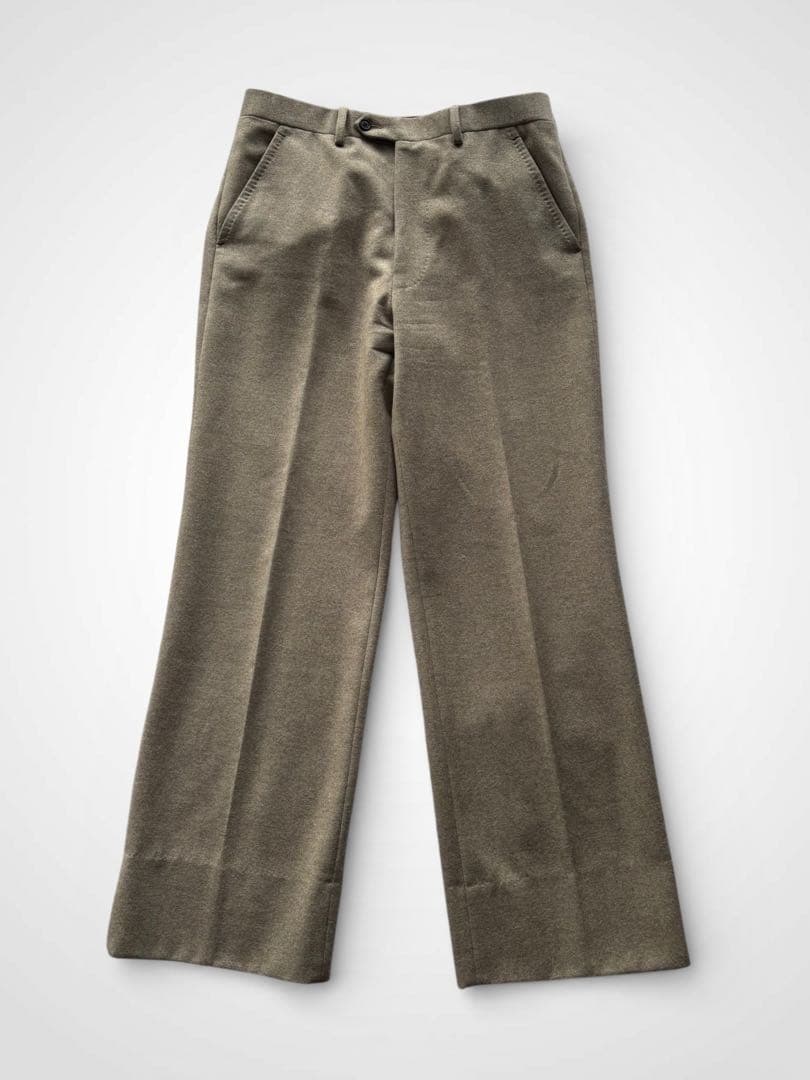 husbands ウール ストレート スラックス