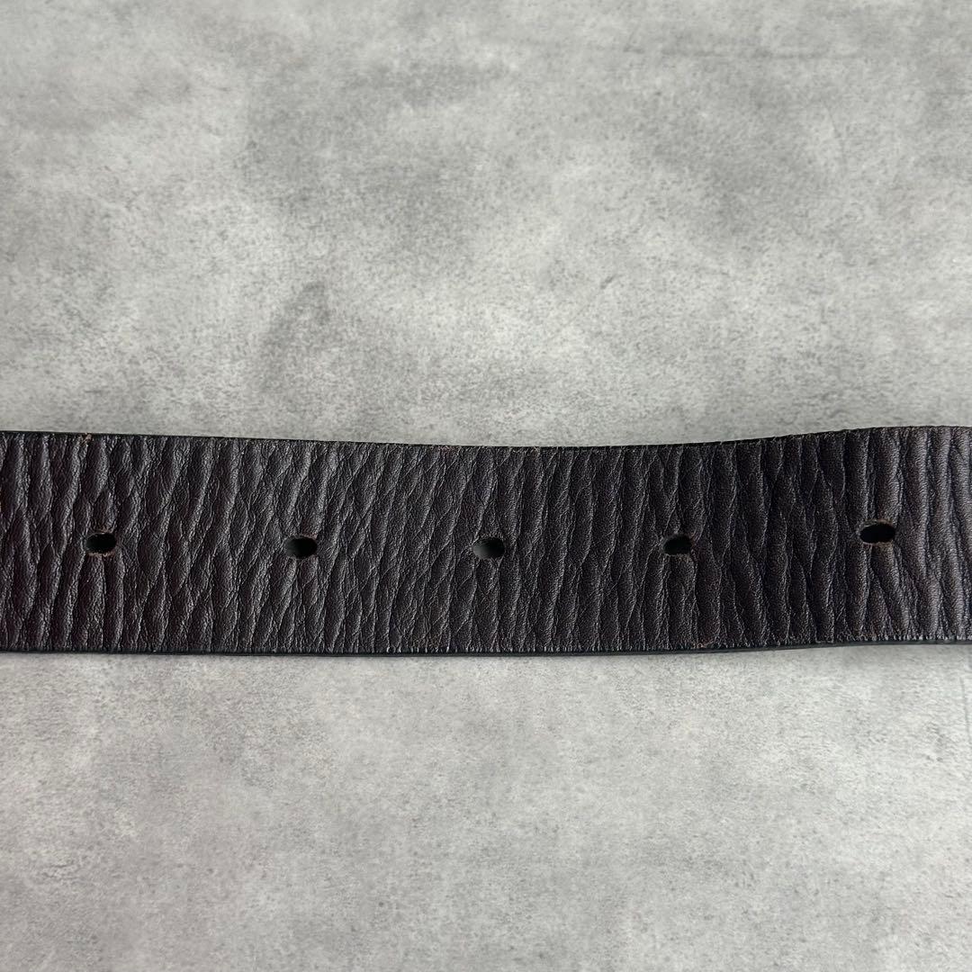 PRADA ロゴ　ナッパレザーベルト