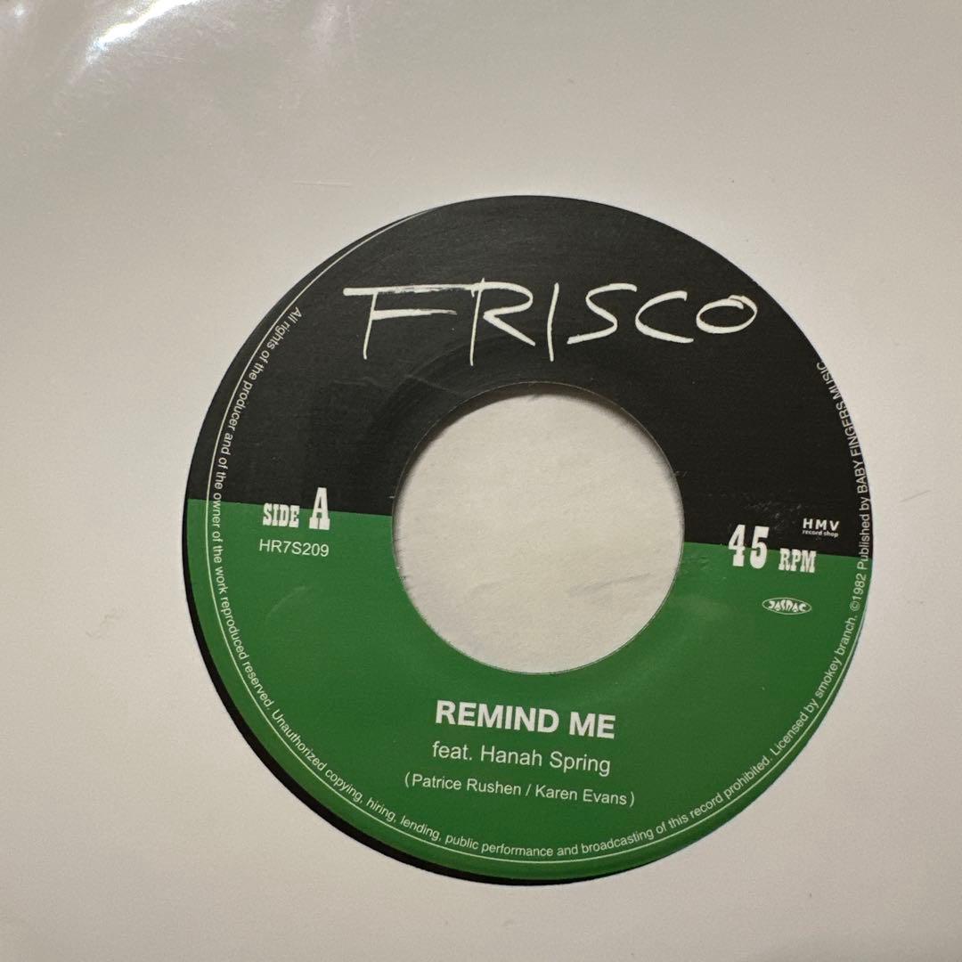邦楽 FRISCO / REMIND ME / UNCERTAINTY PRINCIP