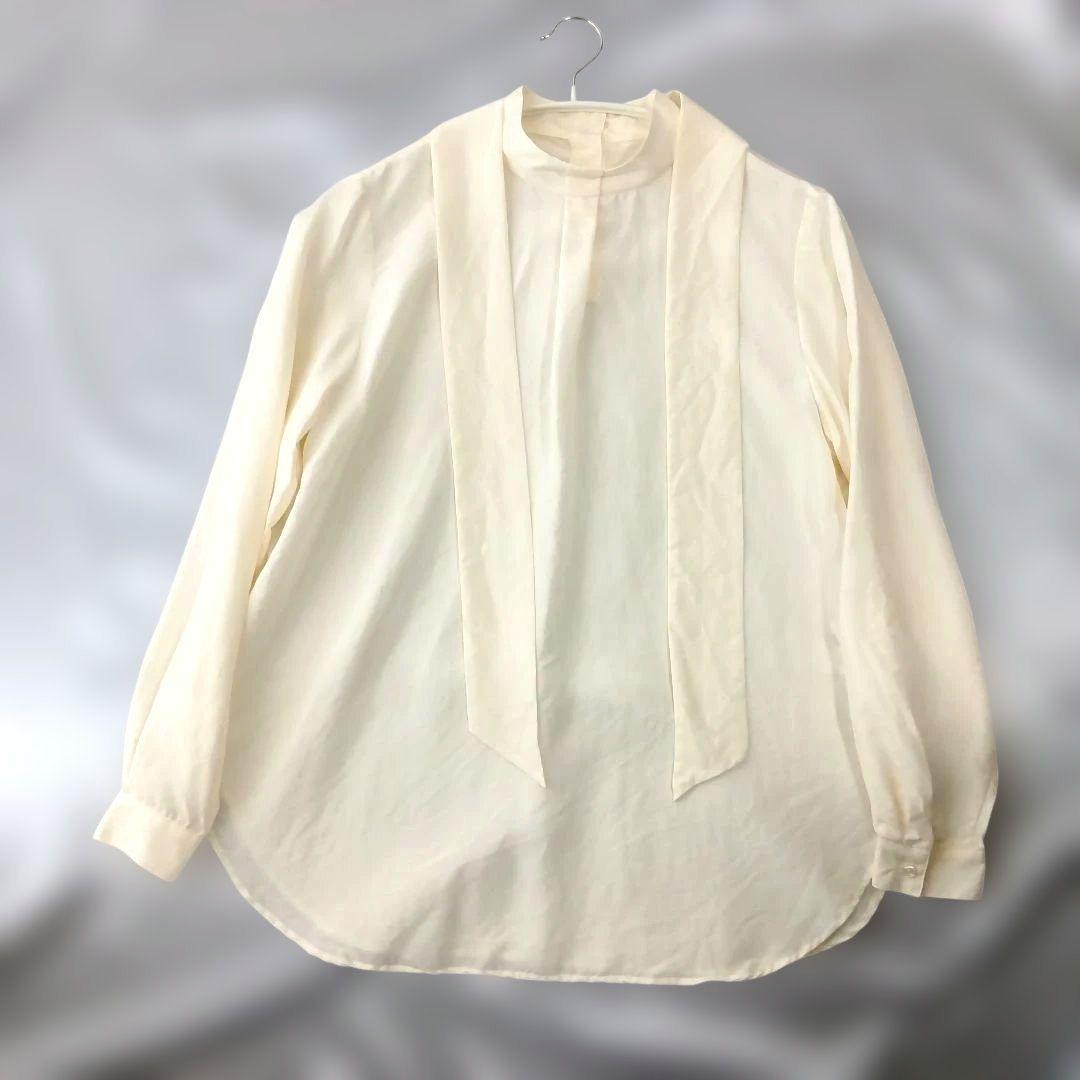SOEJU ソージュ　シルクボウタイブラウス　M