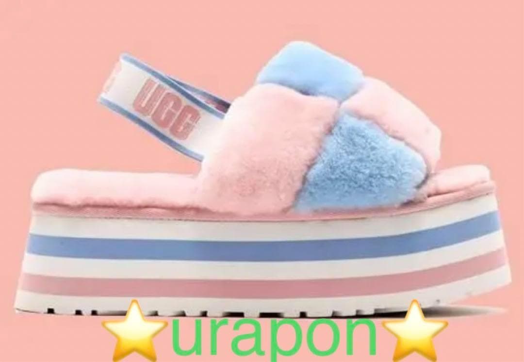 超激レア・超入手困難✨②美品✨24.5～25素足✨UGG✨ディスコ チェッカー