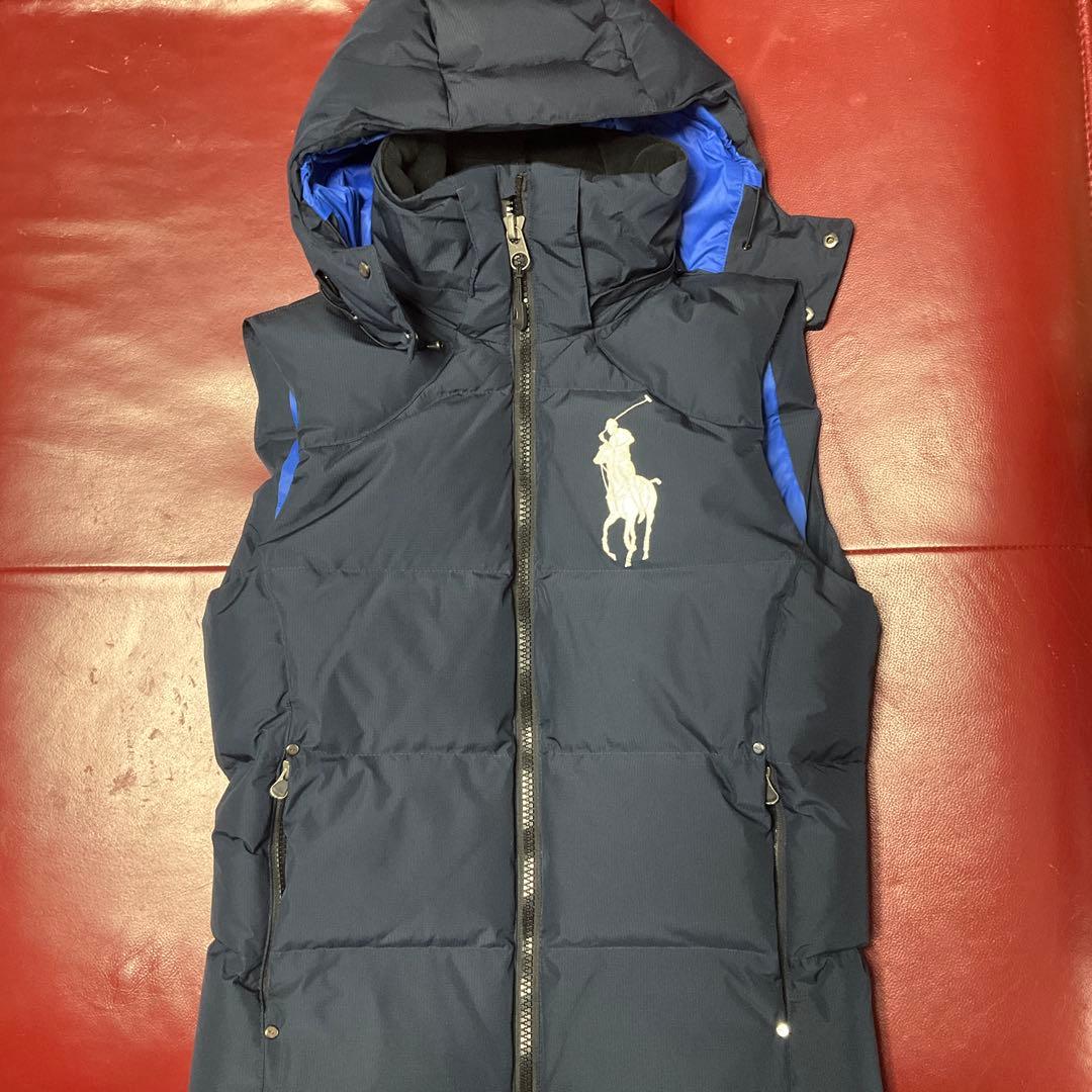 【美品】Polo Ralph Lauren ネイビー ダウンベスト M