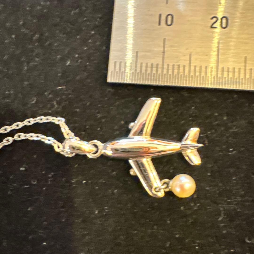 MIKIMOTO ミキモト 飛行機　ネックレス JAS