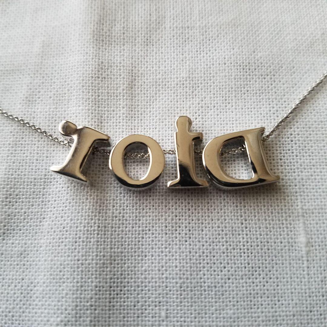 ❤ Dior ラインストーン ロゴ ネックレス