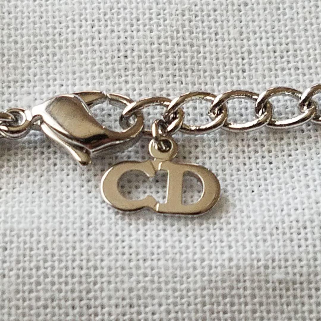 ❤ Dior ラインストーン ロゴ ネックレス