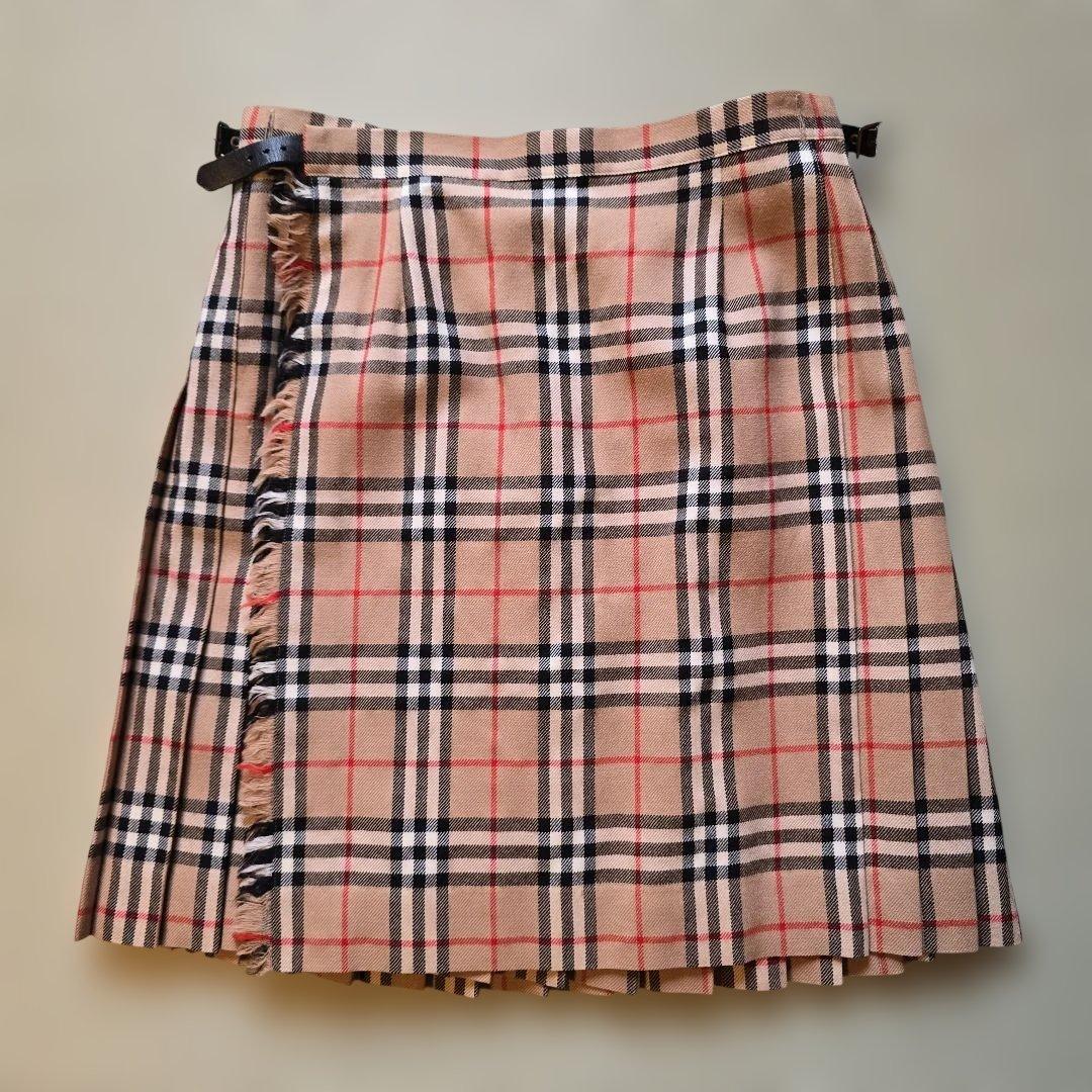 Burberrys チェック柄 プリーツスカート 38　2way