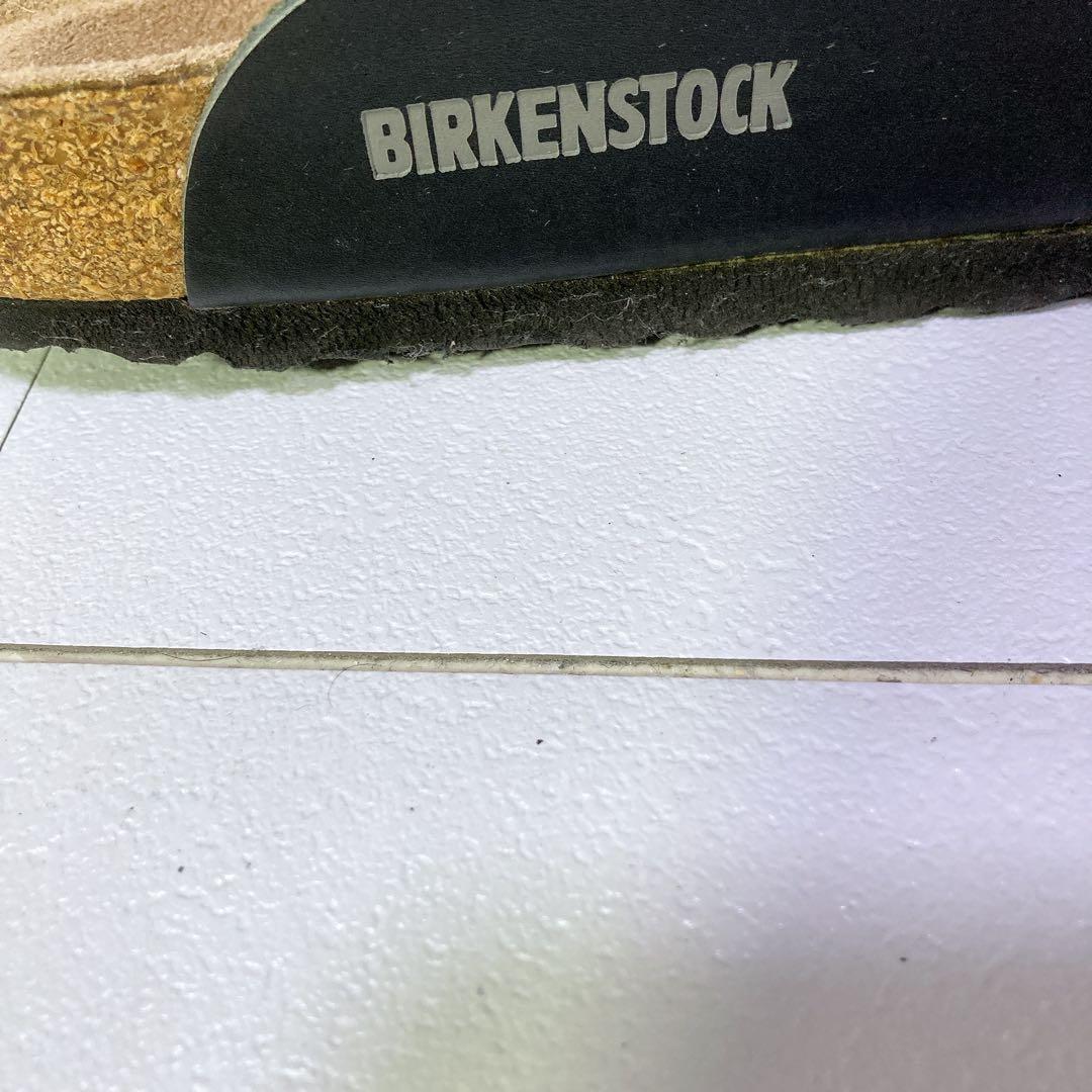 美品 ビルケンシュトック ボストン 本革 サボサンダル ブラック 黒 26.0