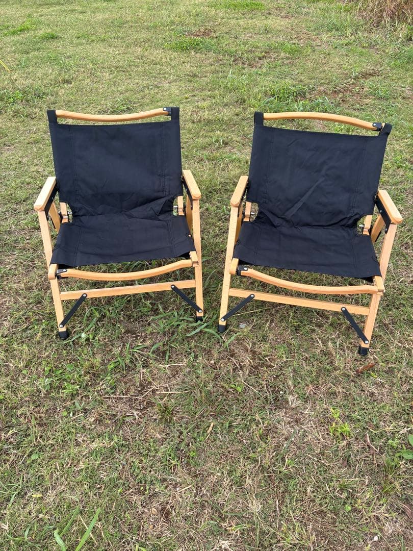 【2脚セット】Hilander ウッドフレームチェア2 ブラック HCT-035