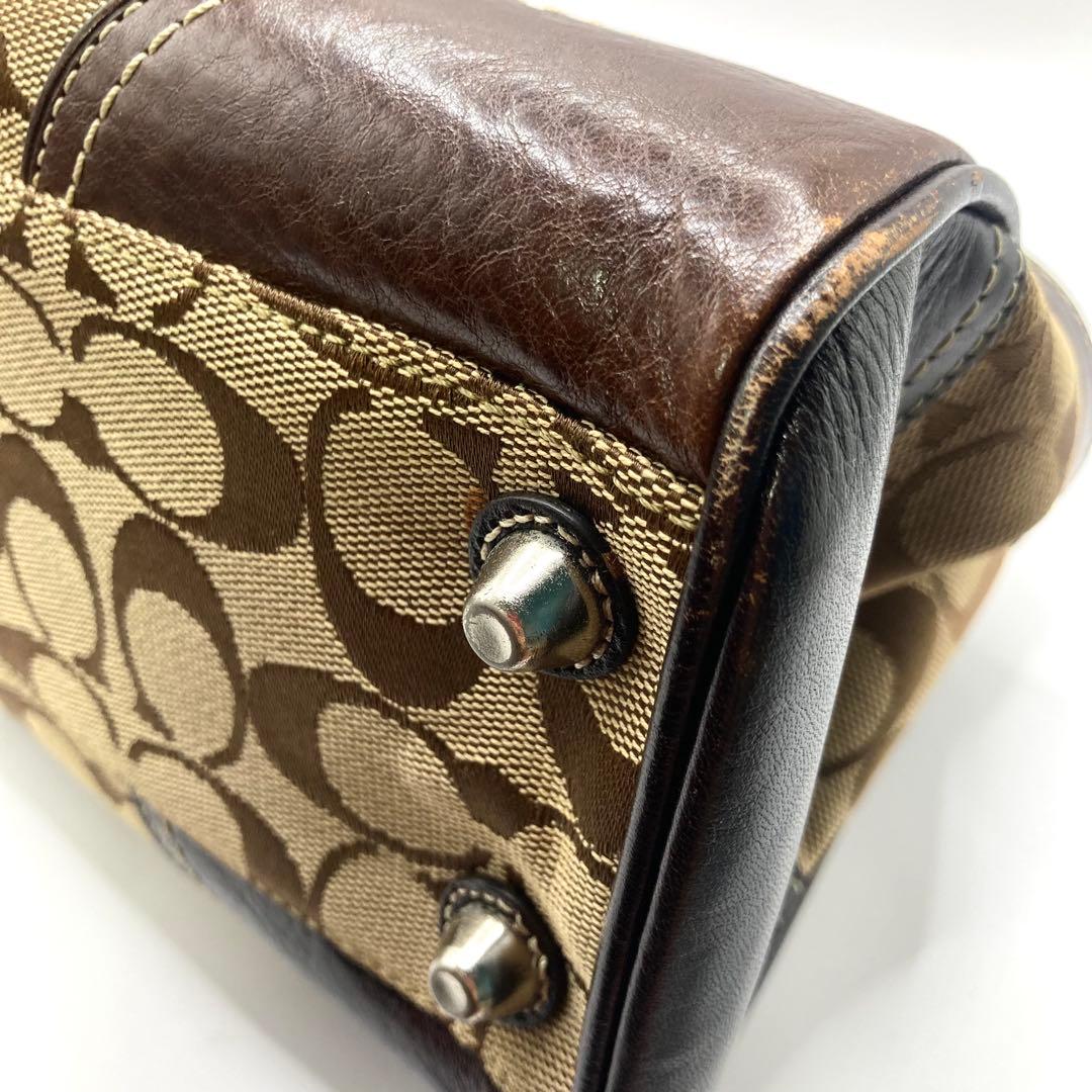 B コーチ　COACH. ハンドバッグ ベージュ/ブラウン　10245