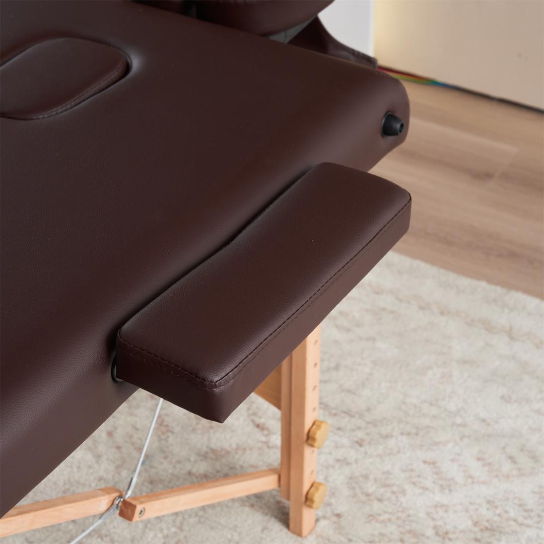 【プラスサイズ】マッサージベッド コンパクト 折りたたみ エステベッド 超軽量