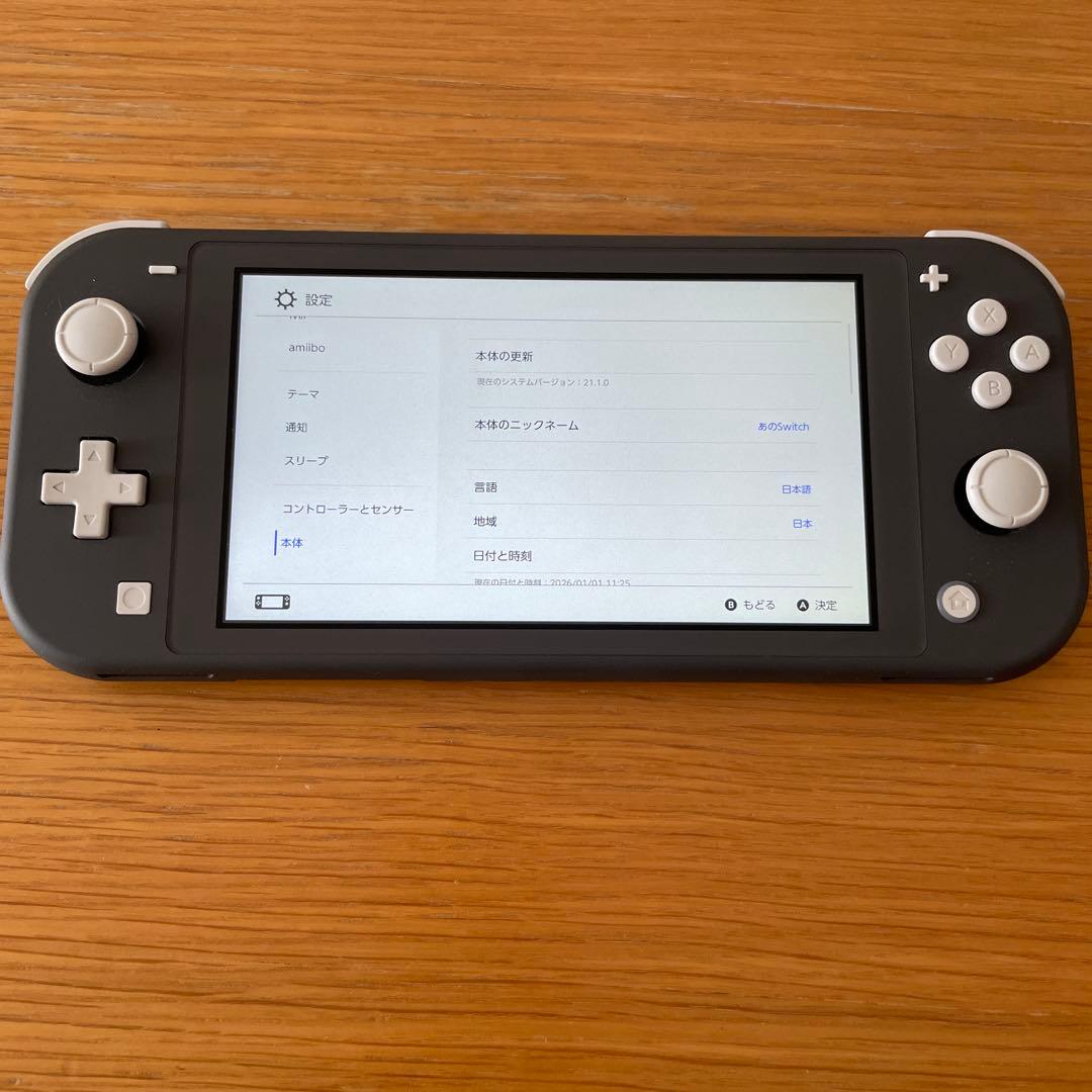 Switch Lite グレー 本体 + SDカード（119GB)+充電スタンド