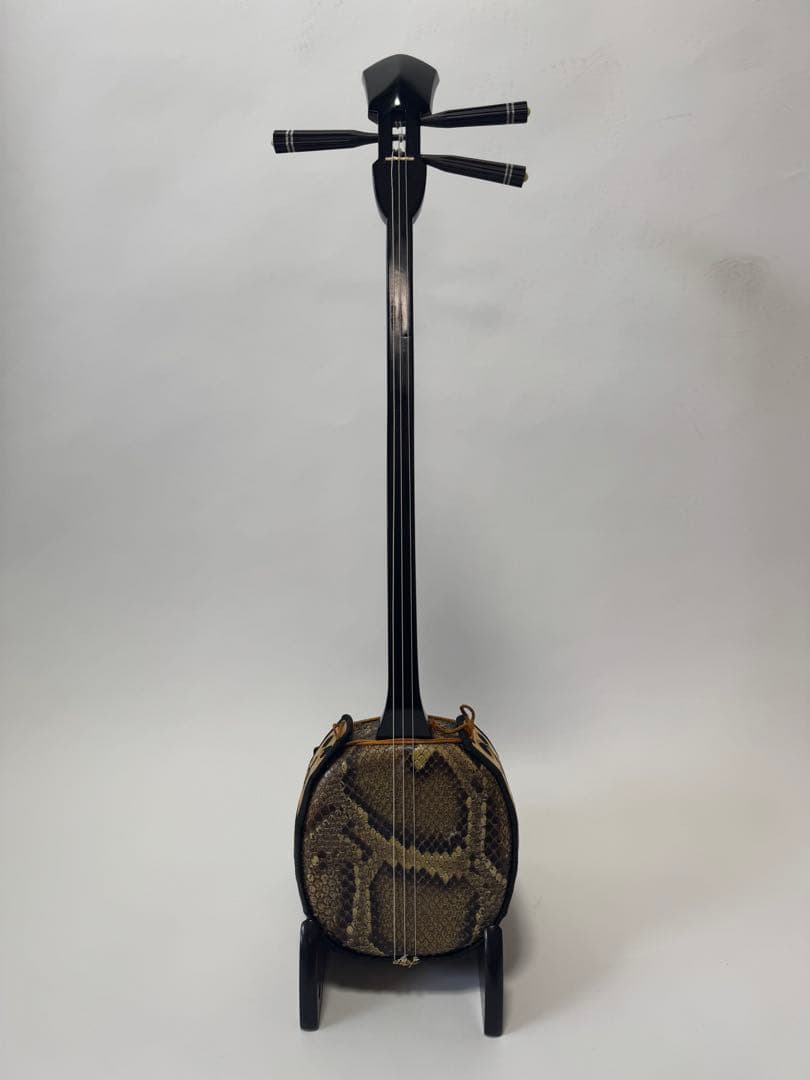 三線 蛇皮 三分割 ハードケース付 宮古木工芸