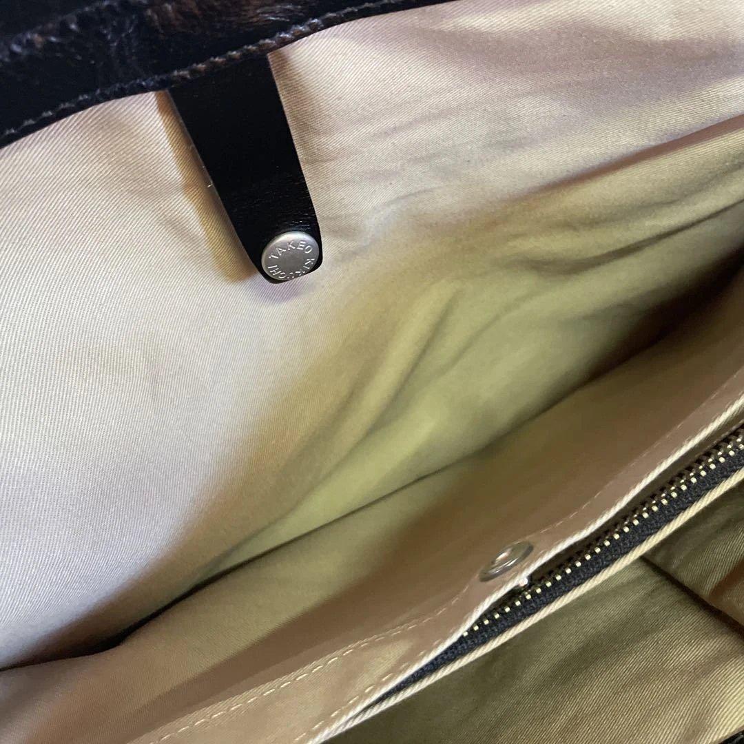 TAKEO KIKUCHI ビジネスバッグ 黒 レザー