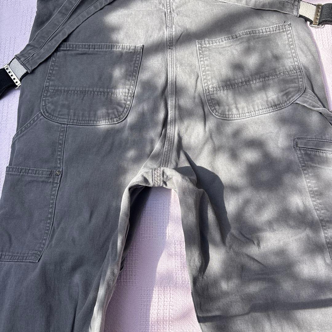 Carhartt カーハートグレー ダブルニーオーバーオール W34L34