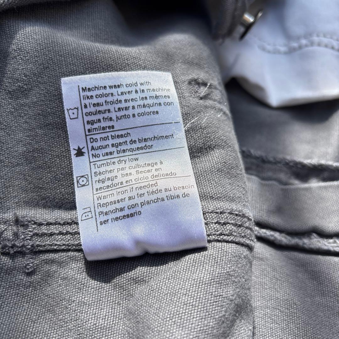 Carhartt カーハートグレー ダブルニーオーバーオール W34L34