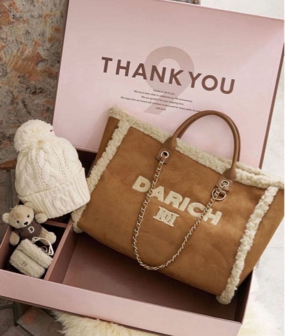 Darich ダーリッチ ノベルティ サガラロゴフェイクムートンバッグ