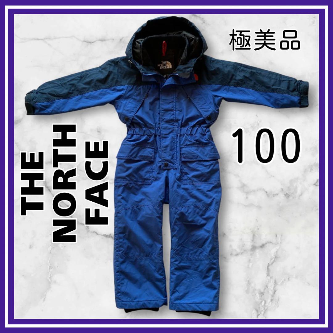 極美品✨THE NORTH FACE スキーウェア オールインワン　100ブルー