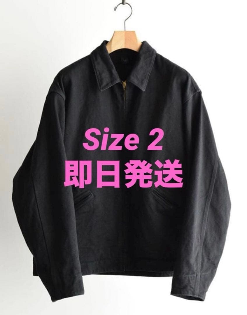 BLACK DENIM ZIP SHORT JACKET comoli サイズ2