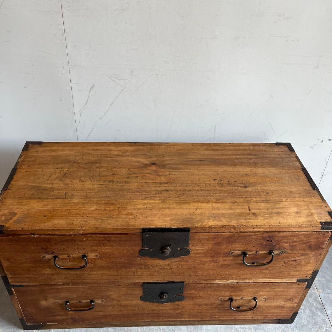 アンティーク チェスト 箪笥 テレビ台 無垢材 昭和レトロ ローボード