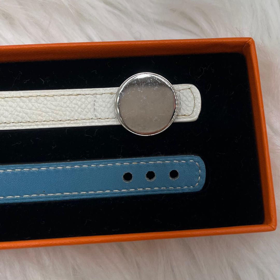 エルメスHERMES レザー ブレスレット セリエ ルーピング バングル