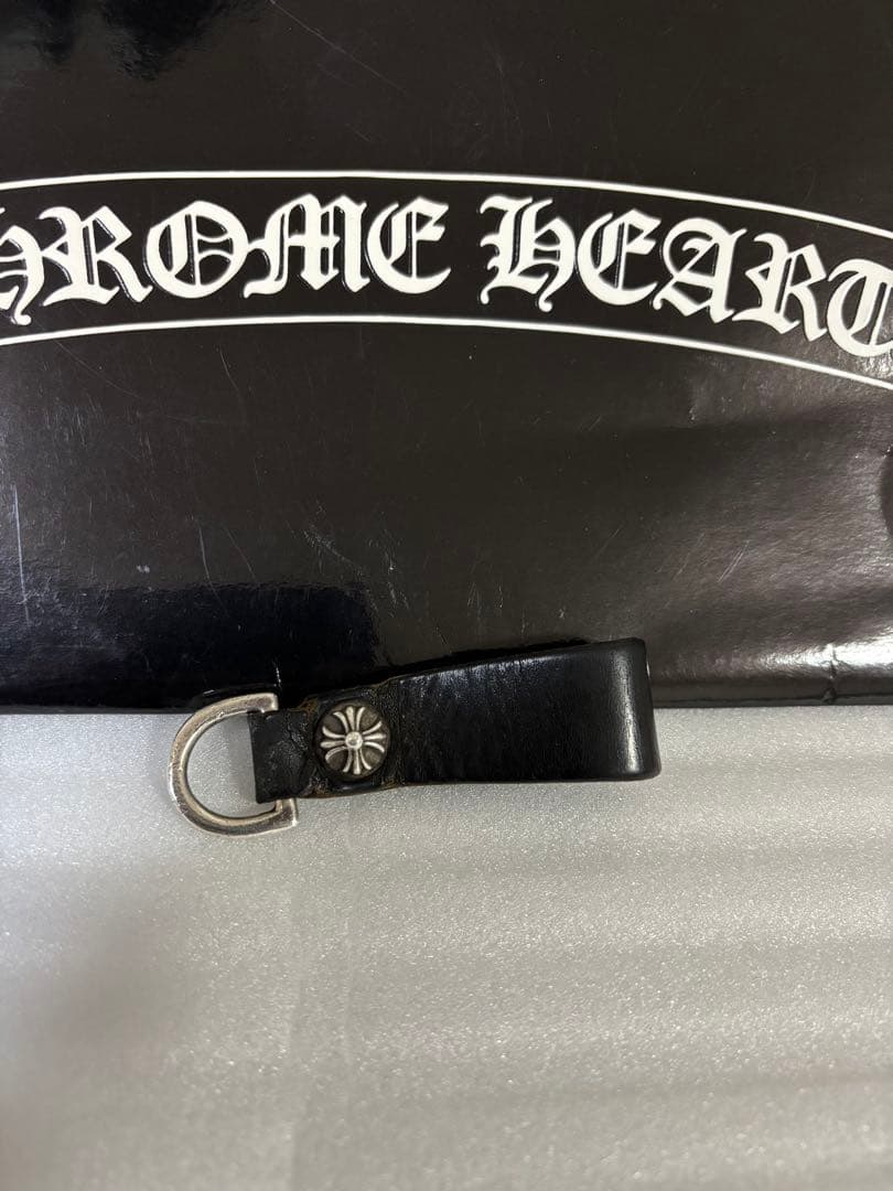 【国内正規品】クロムハーツベルトループ　レザー　ブラック