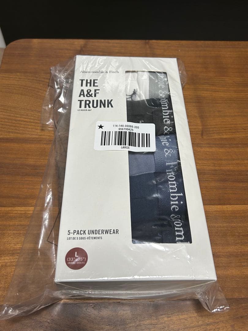 アバクロンビー&フィッチ　メンズ　ボクサーパンツ　5枚セット　L