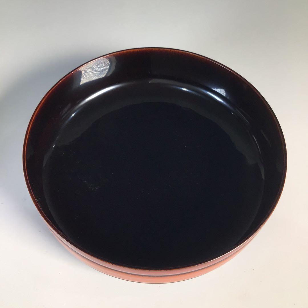 Ｍ７８４　棗　『和田瑾斎作』『独楽塗』『平棗』　共箱　茶道具