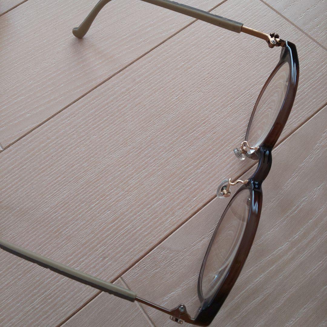 Zoff ゾフ ブラウンフレーム メガネ(度あり) ディズニー ミッキーコラボ