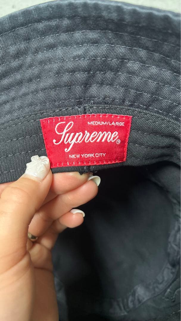 supreme バケットハット　袋　ステッカー付き