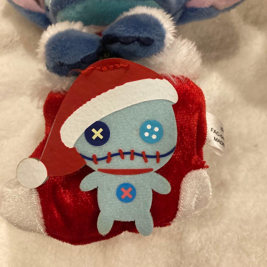 レア　スティッチ スクランプ ぬいぐるみバッジ クリスマス