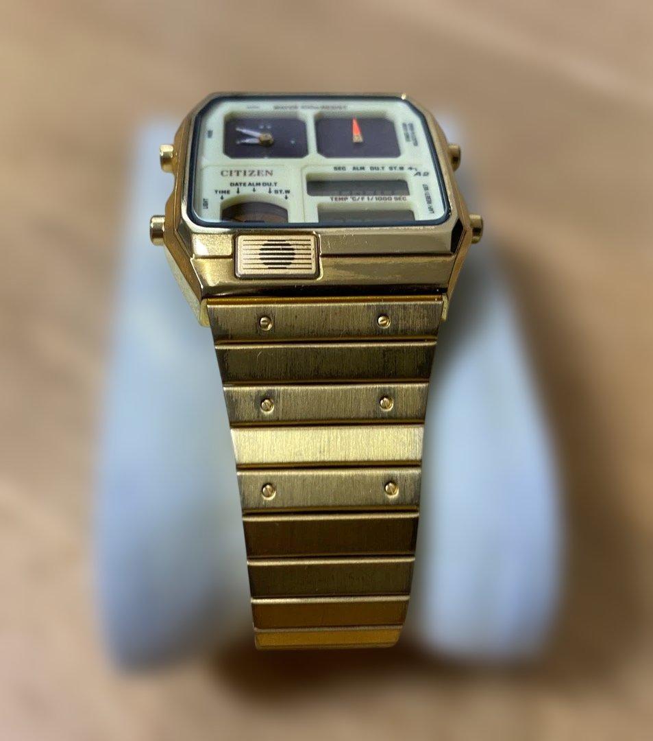 CITIZEN ANA-DIGI TEMP ゴールド 美品