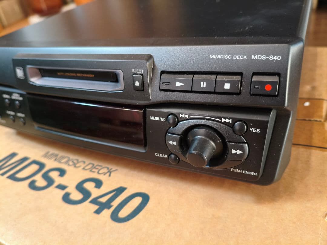 【動作確認済】SONY MDS-S40 ミニディスクデッキ　外箱付き