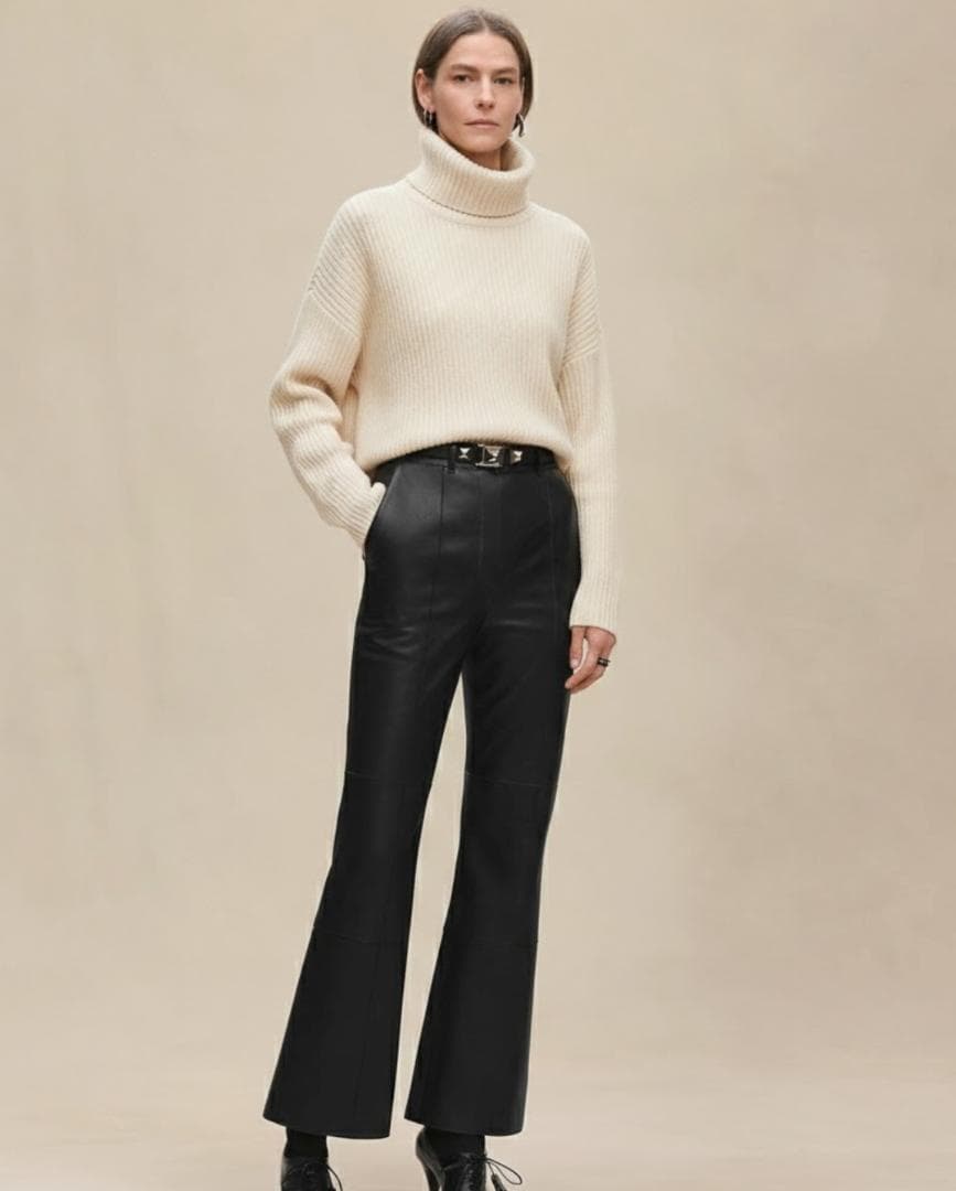 未使用★HERMES★2024★肉厚カシミヤ100★チュニック★ロングニット