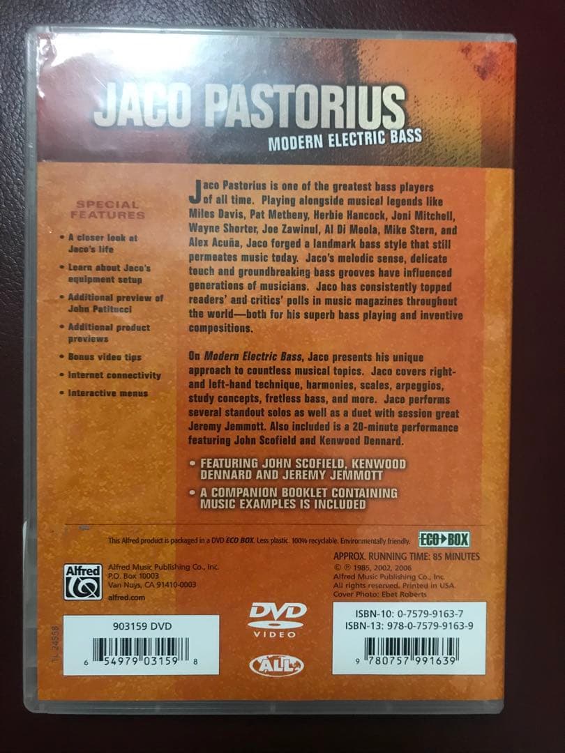 ジャコパストリアス DVD モダンエレクトリックベース